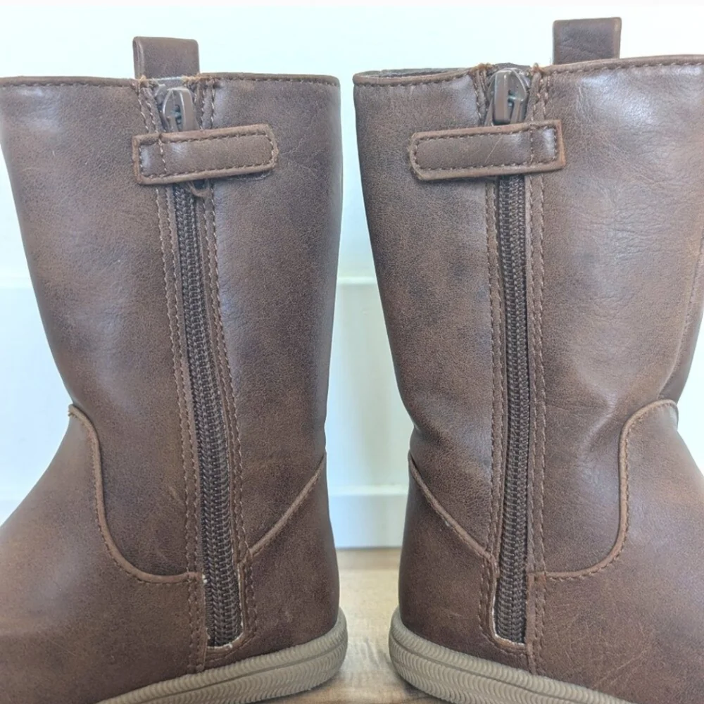 Cat & Jack Brown Kids' Pull-On Boots